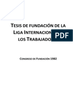 1982-01-Xx - Tesis de Fundación de La LIT