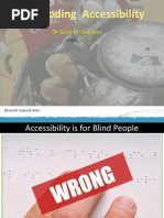 De Mystifying Accessibility