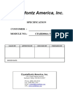 Crystalfontz America, Inc.: Specification Customer: Module No.: CFAH2004A-TFH-JP