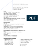 Units and Conversion Factors