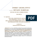 Ley Del Instituto Autonomo de Defensa Civil 2005 Def PDF