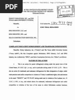 Trinity Patent Infringement Complaint