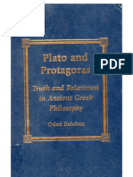 Balaban, Oded - Plato and Protagoras - Truth and Relativism in Ancient Greek Philosophy