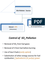Sox Pollution - Sources: (Coal-Fired Power Plants, Industrial Plants & Transportation)