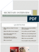 Secretary Interview