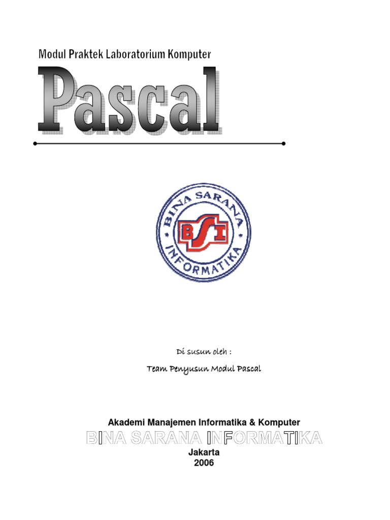 Modul Pemrograman Pascal D3 | PDF | Metode & Bahan Ajar | Komputer