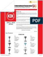 KDK Electrical Appliances - Kipcol International Corporation
