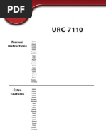 Urc 7110 Manual and Extra Features