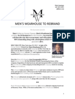 Press Release For Mens Wearhouse - Comms 421 - Fall 2014