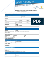 SWF 2015 - Application Form