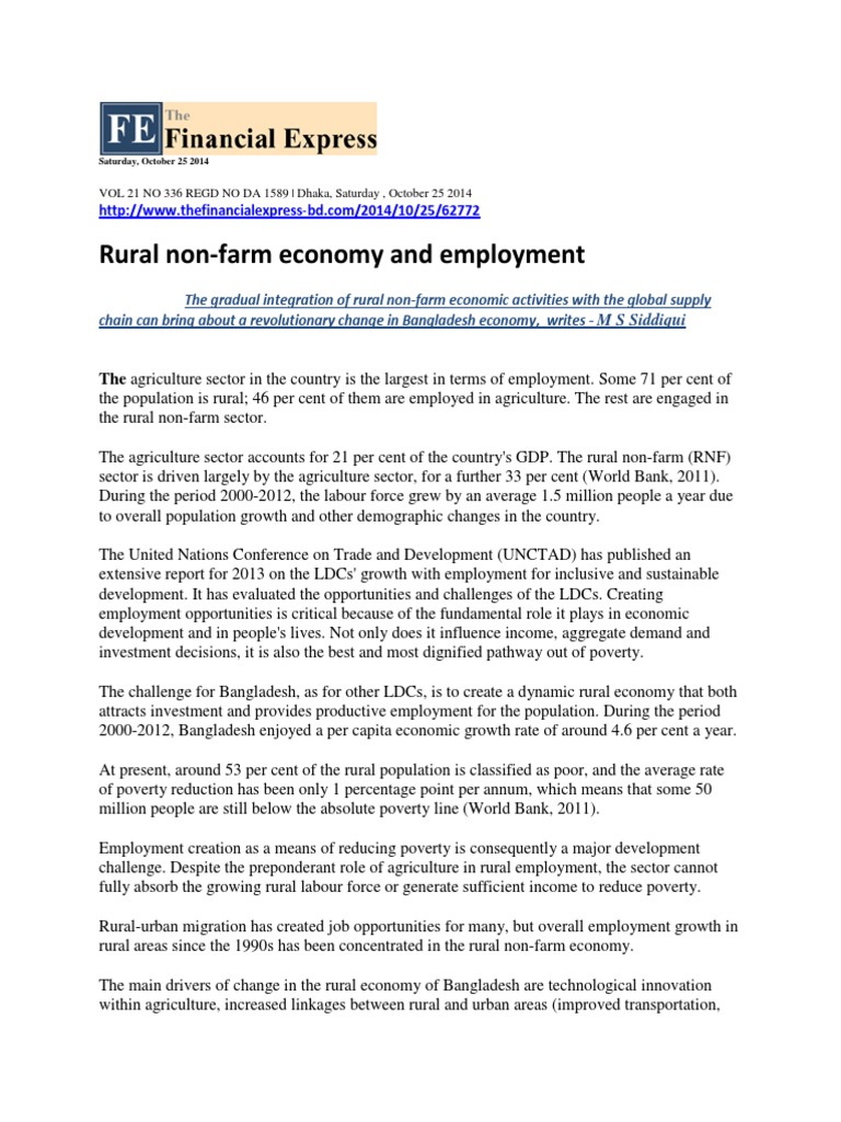 Rural Nonfarm Economy and Employment Poverty Poverty & Homelessness