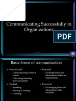 Communicating Successfully in Organizations: Shahzeb Khan