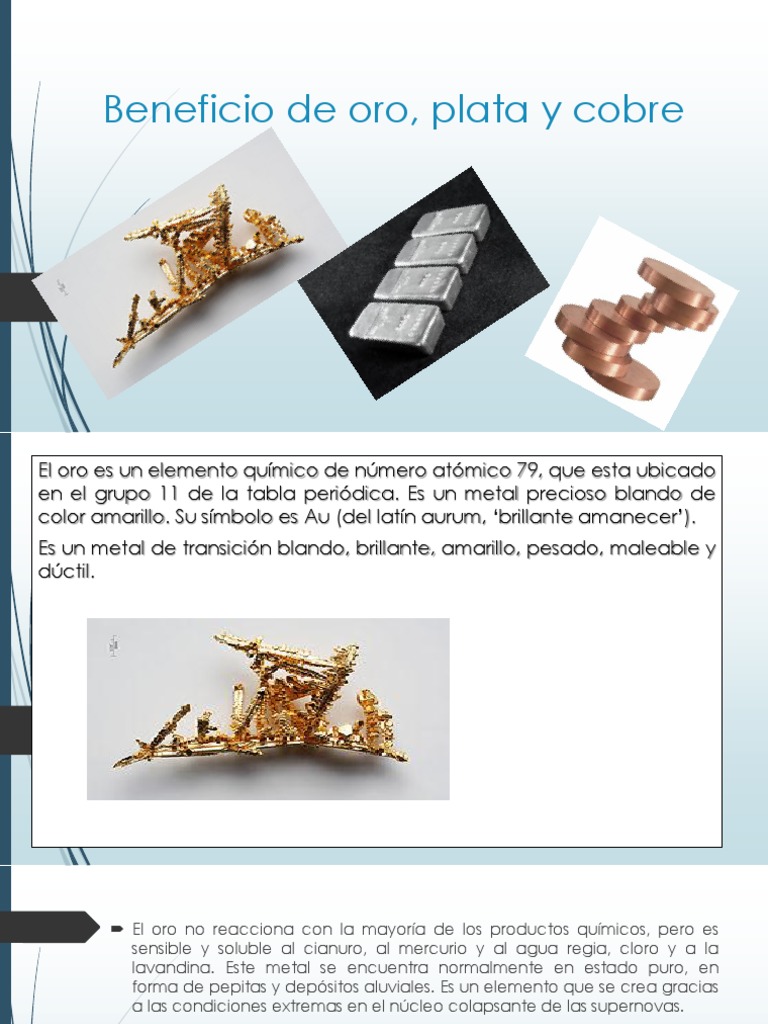 oro plata y cobre | Oro | Plata