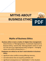 Myths About Business Ethics