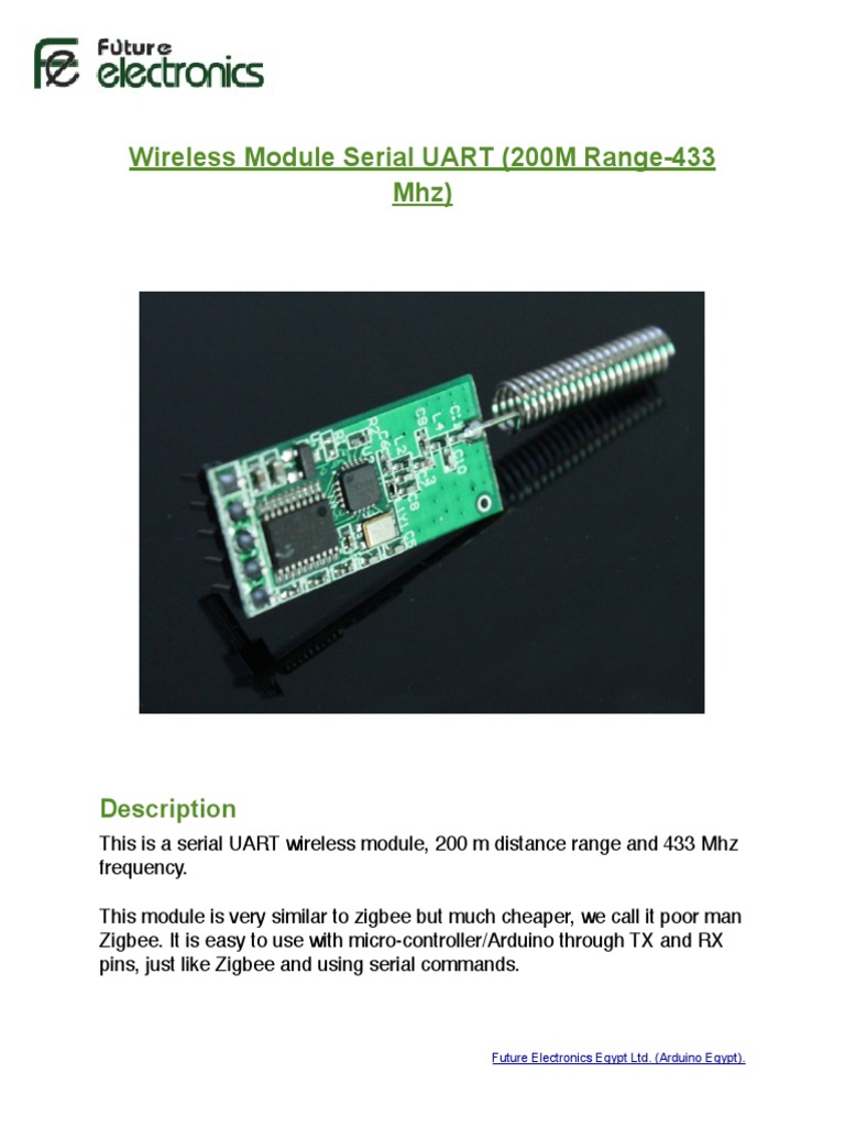 Wireless Serial UART Arduino | PDF