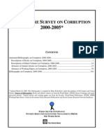 Literature Survey on Corruption 2000-2005