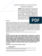 Los Conflictos Entre Derechos Fundamentales y Los Métodos de Resolución