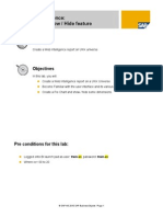 Lab: Web Intelligence: Pie Chart & Show / Hide Feature: Scenario