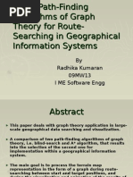 Download Using Path-Finding Algorithms of Graph Theory for Route-Searching by radhikakumaran3 SN24508290 doc pdf