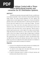 DC Bus Voltage Regulation