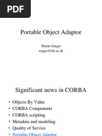 Portable Object Adaptor: Martin Senger Senger@ebi - Ac.uk