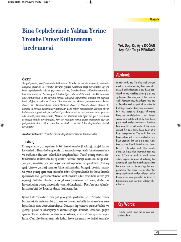 Trombe Duvar PDF