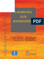 El Esfuerzo Fiscal de los municipios españoles