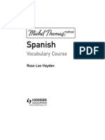 Vocabulary Spanish
