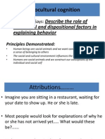 Situational & Dispositional Factors 2012
