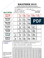 Kalender 2010 Falakiyah - Bandung