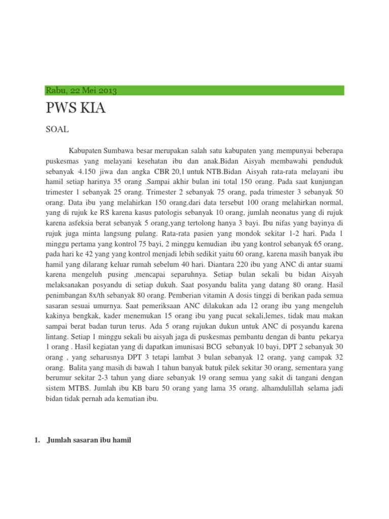 Soal Pws Kia Bu Erlin