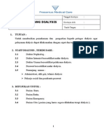 SOP Hemodialisa - Kebijakan Ruang Dialysis