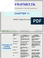 18968489 Casting Ch 10 Metal Casting Process