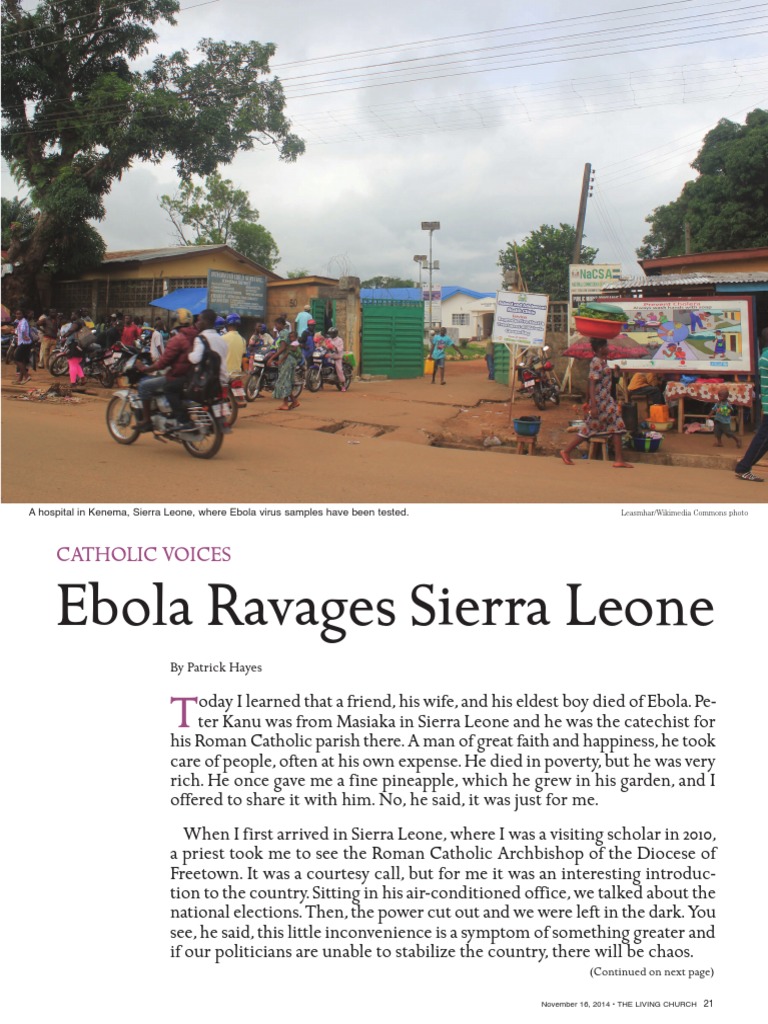 Ebola In Sierra Leone Pdf Sierra Leone Ebola Virus Disease