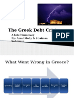 The Greek Debt Crisis: A Brief Summary By: Amal Mohy & Shaimaa Suleiman