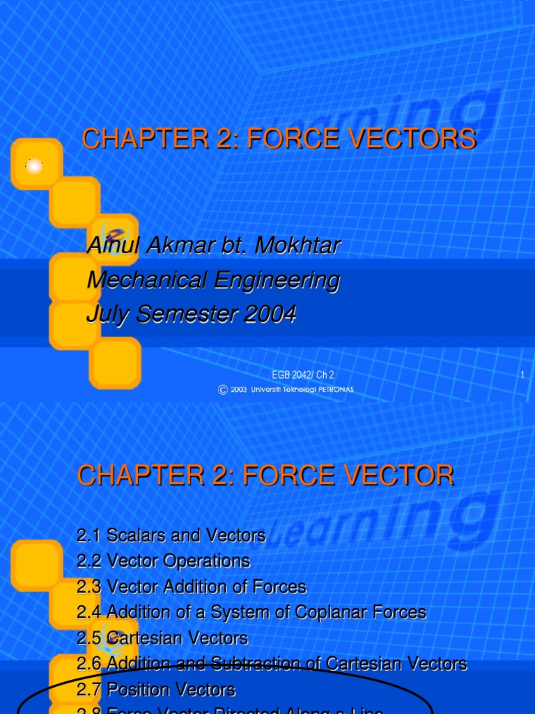 Understanding Force Vectors in Mechanics | PDF | Euclidean Vector ...