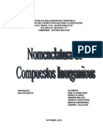 Formulación y Nomenclatura de Química Inorgánica Emily