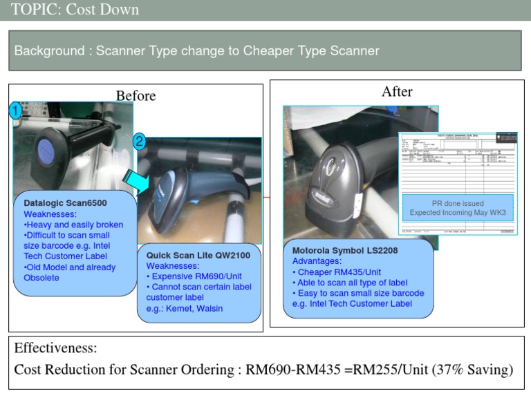 Cost Reduction in Barcode Scanners | PDF