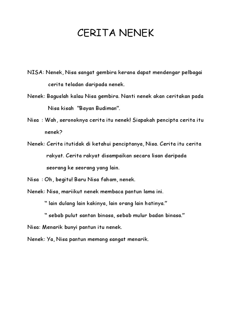 Cerita Nenek