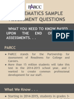 parcc mathematics practice test questions information