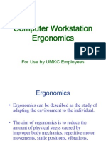Computer Workstation Ergonomics: For Use by UMKC Employees