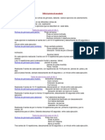 Tabla de Ejercicios de Musculación