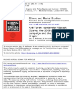 A Different Contender. Barack Obama, The 2008 Presidential Campaign and The Racial Politics of Sport. Ethnic and Racial Studies