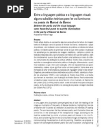 Entre a Linguagem Poétca e a Linguagem Visual