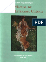 Esther Paglialunga, Manual de Teoría Literaria Clásica
