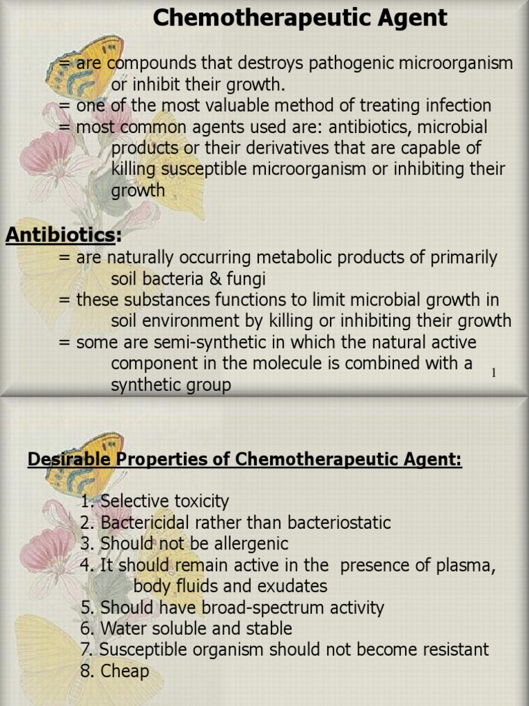 Chemotherapeutic Agent PDF Penicillin Antibiotics