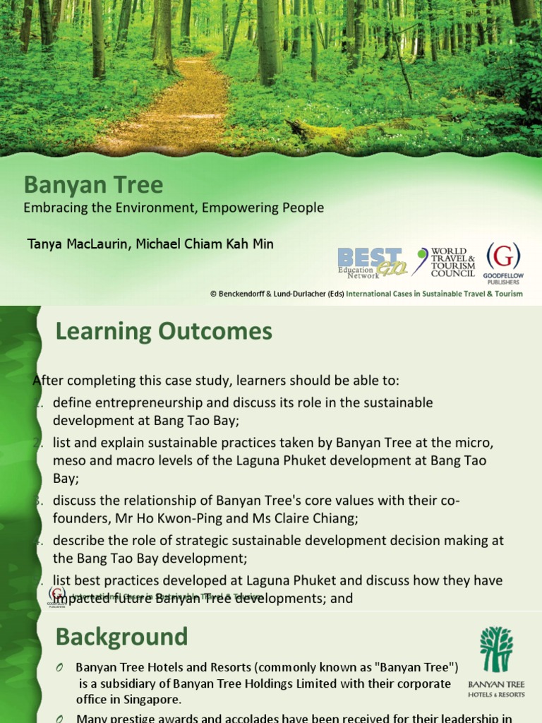 Banyan Tree Presentation Sustainability Tourism