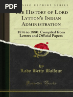The History of Lord Lyttons Indian Administration (1899)