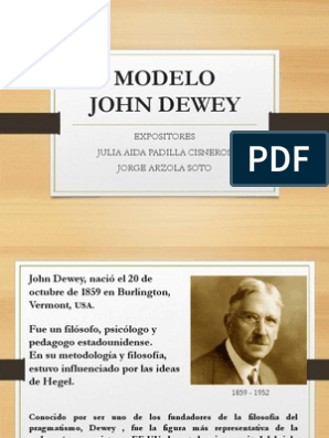 Modelo Dewey Tarea 1 | PDF | John Dewey | Interacciones de disciplina  académica