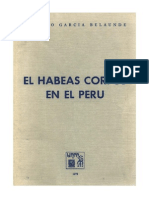 Domingo Garcia Belaunde - Habeas Corpus en El Peru 